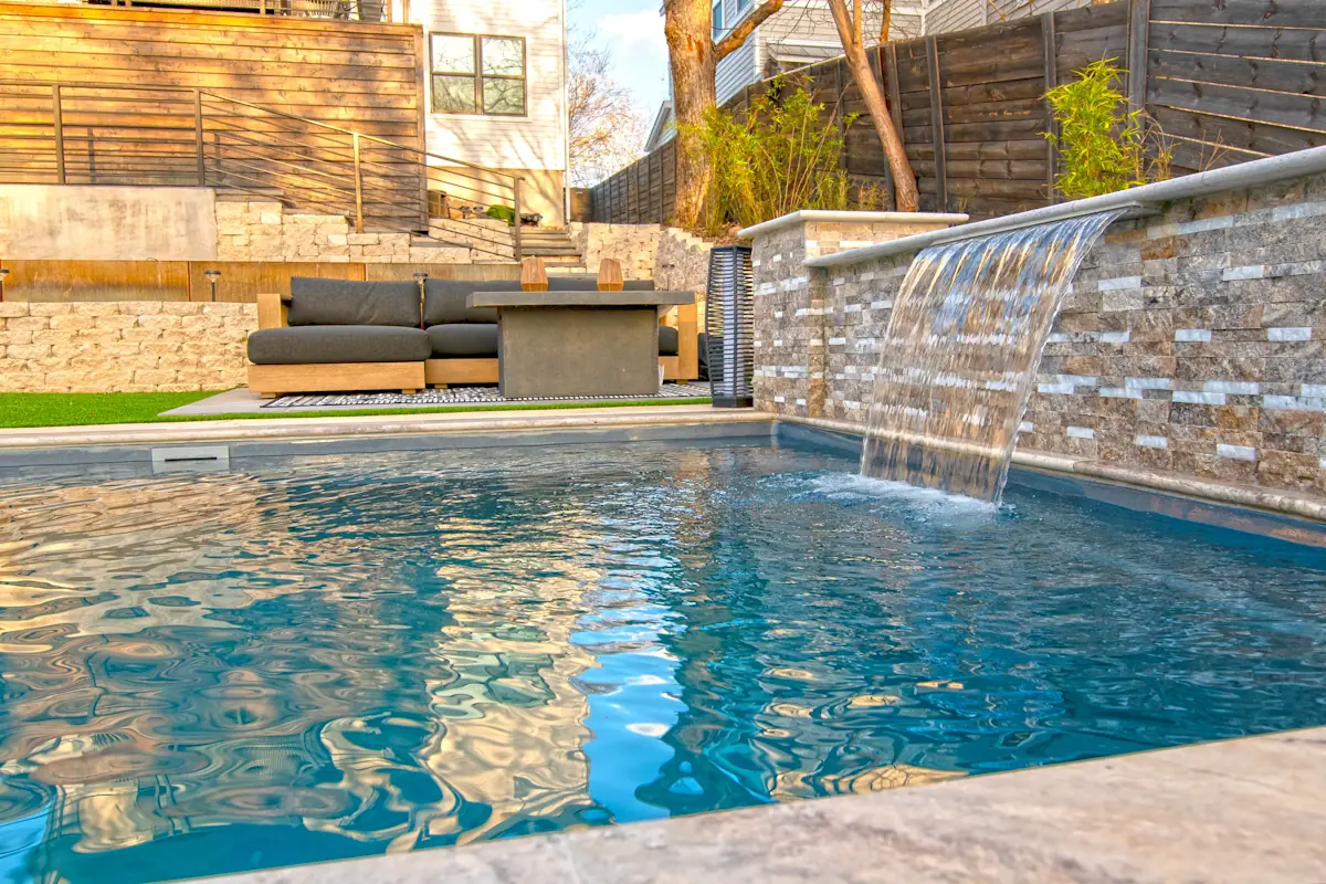 Limitless_26_GG_WaterFl Backyard pool installations for the Pee Dee Region